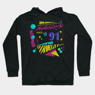 Awesome Since 1991-91’s Birthday Celebration, 41st Birthday Hoodie